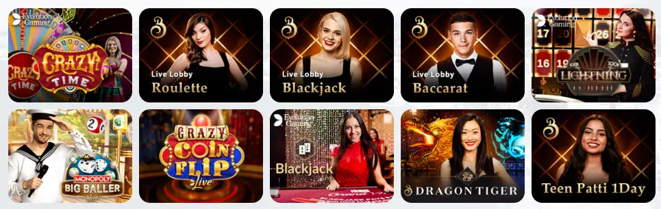 Jeux de casino en direct Tipwin Casino